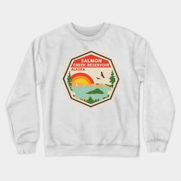 Salmon Creek Reservoir Alaska Crewneck Sweatshirt by POD4